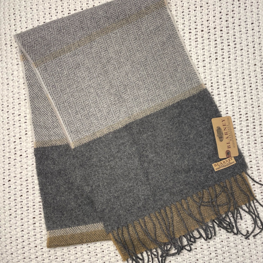 Blarney Lamb’s Wool Scarf 30x180 NWT